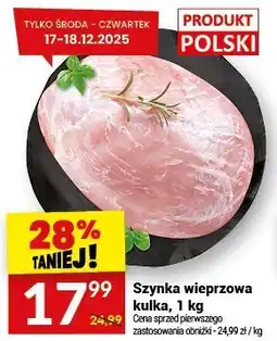 Twój Market Szynka wieprzowa kulka Twój Market oferta