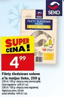 Twój Market Filety śledziowe solone a'la matjas Seko, 250 g oferta