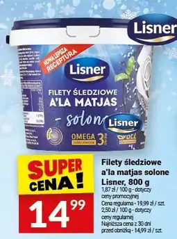 Twój Market Filety śledziowe a'la matjas solone Lisner, 800 g oferta