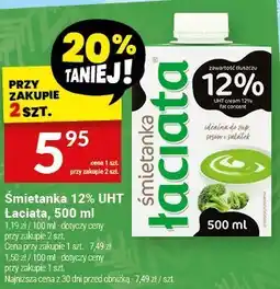 Twój Market Śmietanka 12% UHT Łaciata, 500 ml oferta