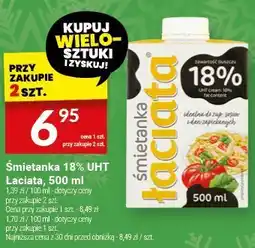 Twój Market Śmietanka 18% UHT Łaciata, 500 ml oferta