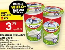Twój Market Śmietanka Primo 30% Zott, 200 g oferta
