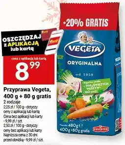Twój Market Przyprawa Vegeta, 400 g + 80 g gratis oferta