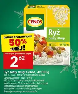 Twój Market Ryż biały długi Cenos, 4x100 g oferta