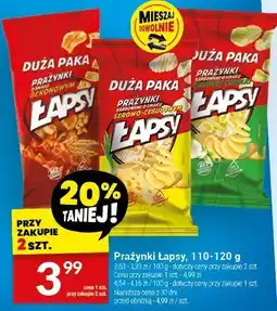 Twój Market Prażynki Łapsy, 110-120 g oferta