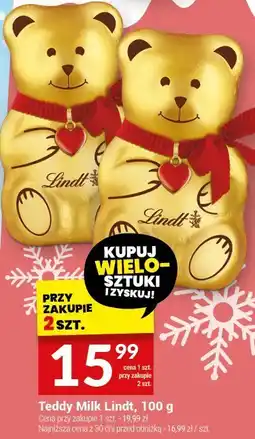 Twój Market Teddy Milk Lindt, 100 g oferta