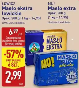 ALDI Masło extra MU! Masło Ekstra Łowickie oferta