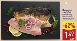 ALDI Karp płat ze skórą 100g oferta