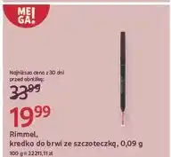 Rossmann Automatyczna kredka do brwi nr. 3 dark brown Rimmel Brow Pro Micro oferta