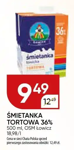 Chata Polska Śmietanka tortowa 36% OSM Łowicz oferta