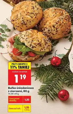 Biedronka Bułka śniadaniowa z ziarnami Biedronka oferta