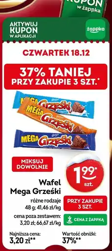 Żabka Wafel Mega Grzeski, różne rodzaje oferta