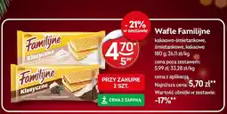 Żabka Wafle Familijne kakaowo-śmietankowe, śmietankowe, kakaowe oferta