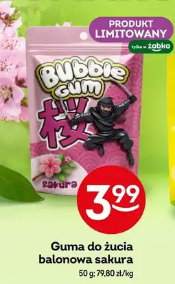 Żabka Guma do żucia balonowa Bubble Gum sakura Żabka oferta