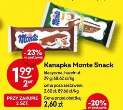 Żabka Kanapka Monte Snack klasyczna, hazelnut oferta