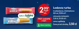 Żabka Lody rurka truskawkowa, śmietankowa Koral oferta