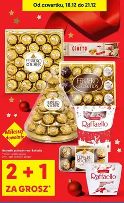 Lidl Praliny orzechowo-mleczne Ferrero Giotto oferta