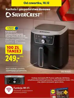 Lidl Frytkownica beztłuszczowa smart xl z wi-fi 2150 w Silvercrest oferta