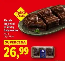 Lidl Piernik ze śliwką nałęczowską oferta