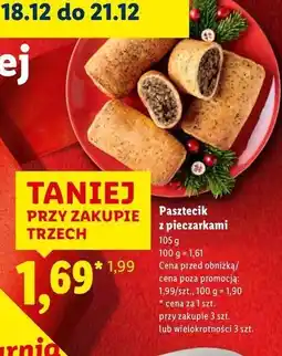 Lidl Pasztecik z pieczarkami oferta
