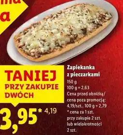 Lidl Zapiekanka z pieczarkami oferta