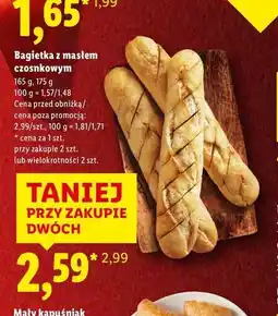 Lidl Bagietka z masłem czosnkowym oferta