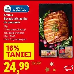 Lidl Szynka do pieczenia Krakus Animex oferta
