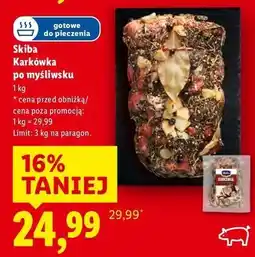 Lidl Karkówka wieprzowa po myśliwsku Skiba oferta