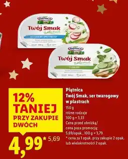 Lidl Serek śmietankowy z ziołami Piątnica Twój Smak oferta