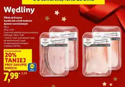 Lidl Szynka wędzona dymem czereśniowym Pikok Od Krajana oferta