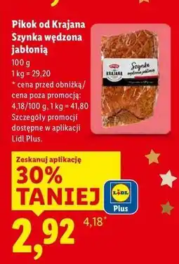 Lidl Szynka wędzona jabłonią Pikok Od Krajana oferta