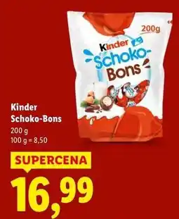 Lidl Cukierki czekoladowe Kinder Schoko-Bons oferta