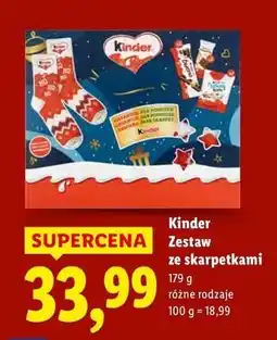 Lidl Bombonierka mix socks Kinder oferta