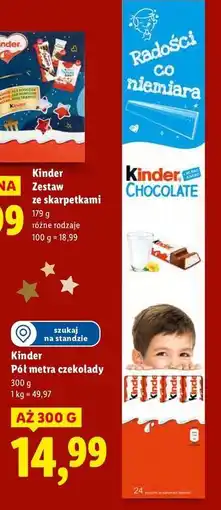 Lidl Czekoladki Kinder Chocolate oferta
