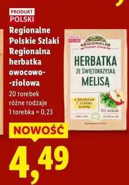 Lidl Herbatka ze świętokrzyską melisą Regionalne Szlaki oferta