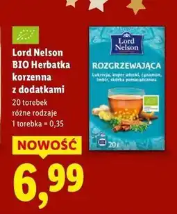 Lidl Herbata rozgrzewająca Lord Nelson oferta