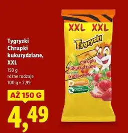 Lidl Chrupki truskawkowe Tygryski oferta