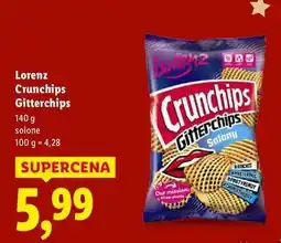 Lidl Chipsy solone Crunchips Gitterchips oferta