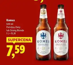 Lidl Piwo Komes Strong Blonde oferta
