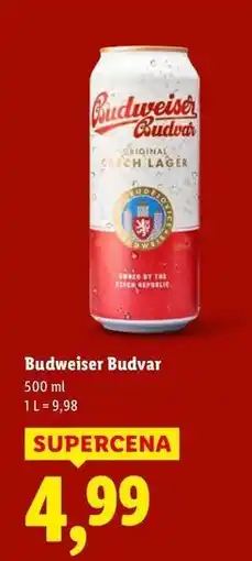 Lidl Piwo b: original Budweiser Budvar oferta