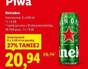 Lidl Piwo Heineken oferta