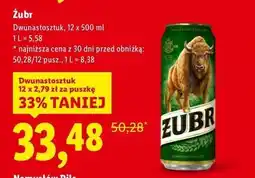 Lidl Piwo Żubr 1768 oferta