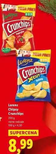Lidl Chipsy paprykowe Crunchips oferta