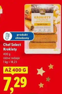 Lidl Krokiety z pieczarkami i mozzarellą Chef Select oferta