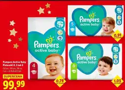 Lidl Pieluchy 5 Pampers Active Baby oferta