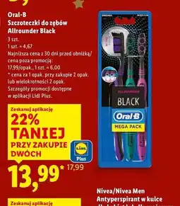 Lidl Szczoteczka do zębów black medium Oral-B Allrounder oferta