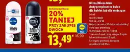 Lidl Antyperspirant clear Nivea Invisible Black & White oferta