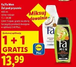 Lidl Żel pod prysznic Fa Men Sport Energy Boost oferta
