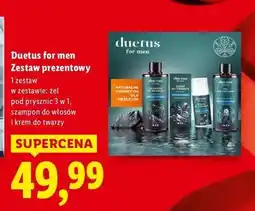 Lidl Zestaw w pudełku: żel pod prysznic 3w1 300 ml + szampon do włosów krem twarzy 50 Duetus oferta