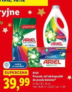 Lidl Płyn do prania extra color Ariel oferta